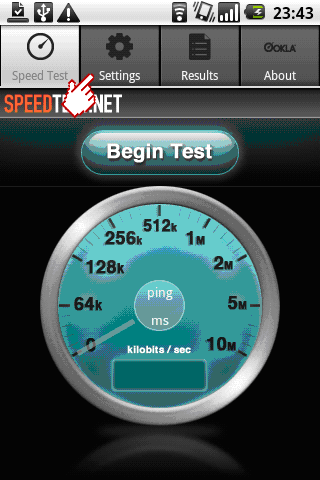 SpeedTest.Net Screen Shot
