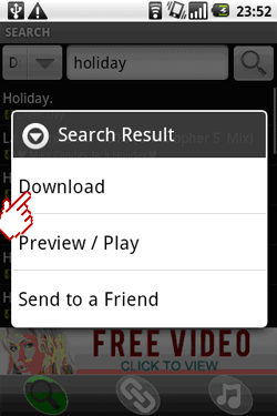 MP3 Download Screen Shot